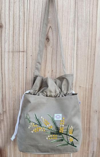 Hand Bags cotton kaki  sand  yellow 