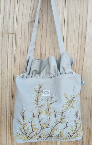  Hang bags  cotton kaki  light grey 