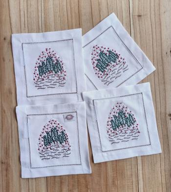 CocKtail napkin  Pine Tree 