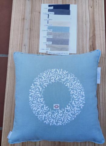 Cushion linen sky blue 