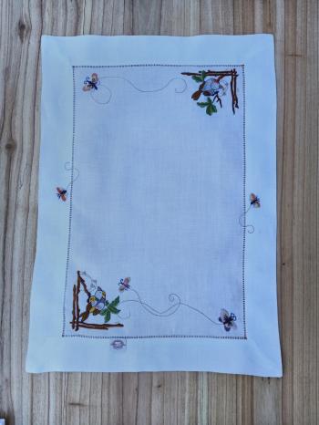 Placemats linen Bird  & Butterflies 
